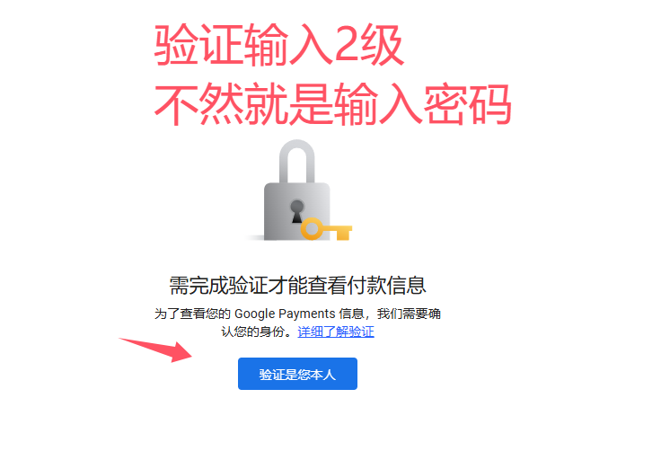 原文配图：查看付款信息前验证身份